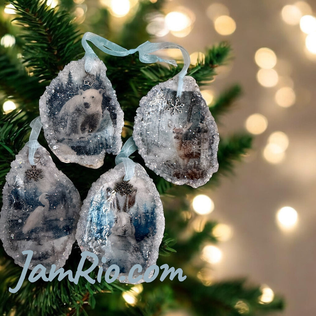 Forest Frost Ornament Set